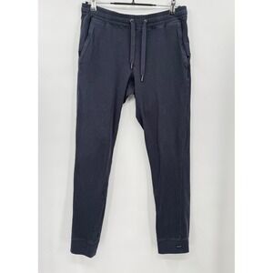 GoodMan Brand Jogger Pants Navy Blue Cotton Spandex Drawstring Waist Size S